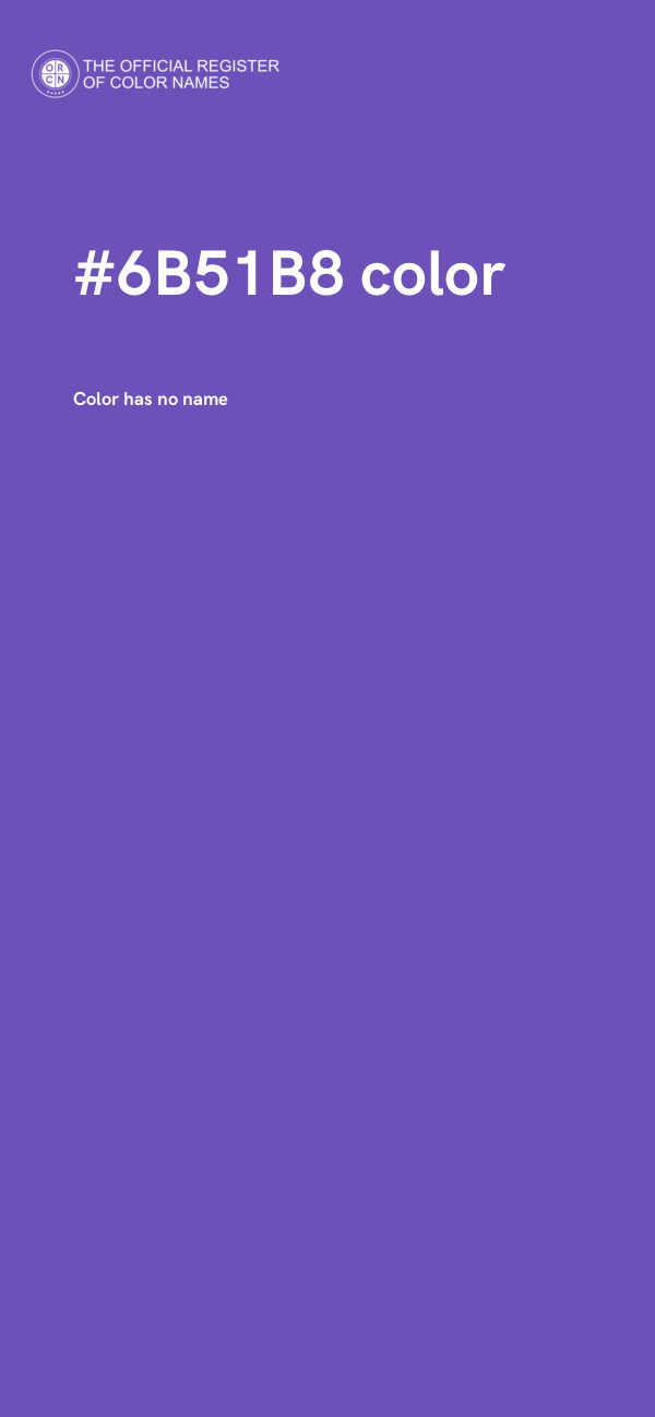 #6B51B8 color image