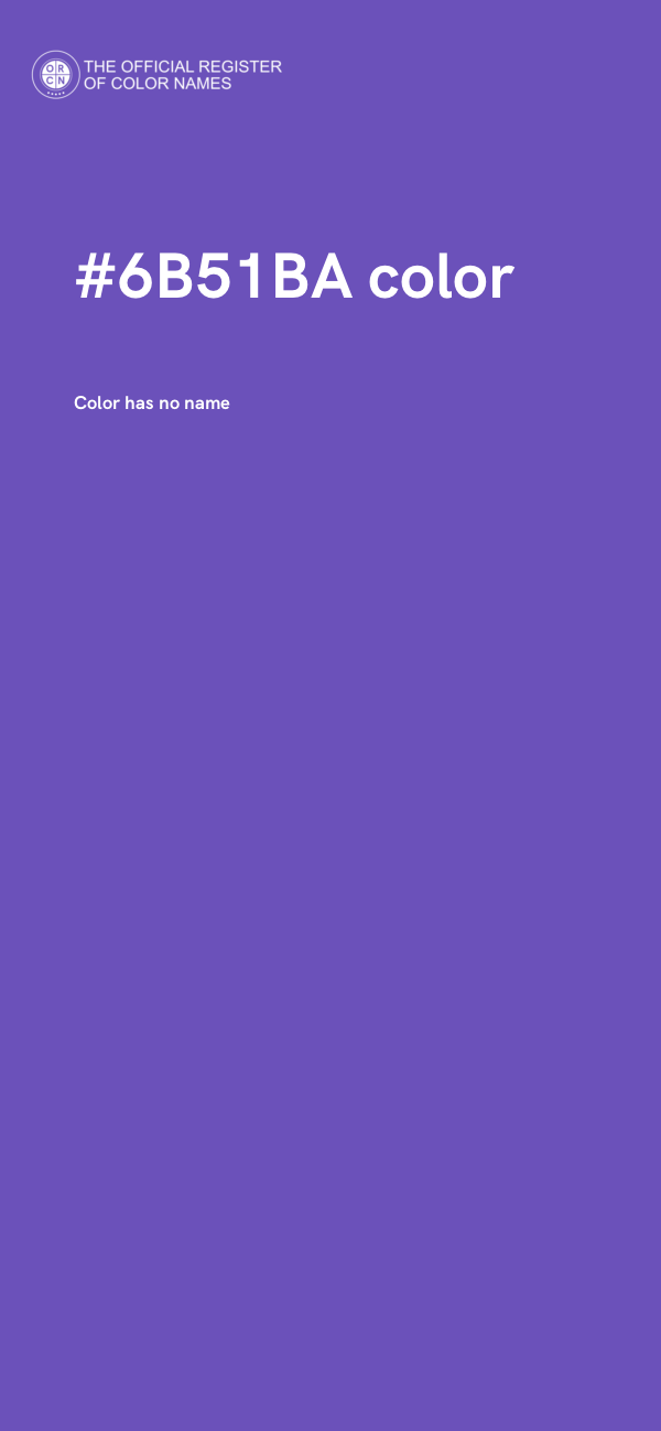 #6B51BA color image