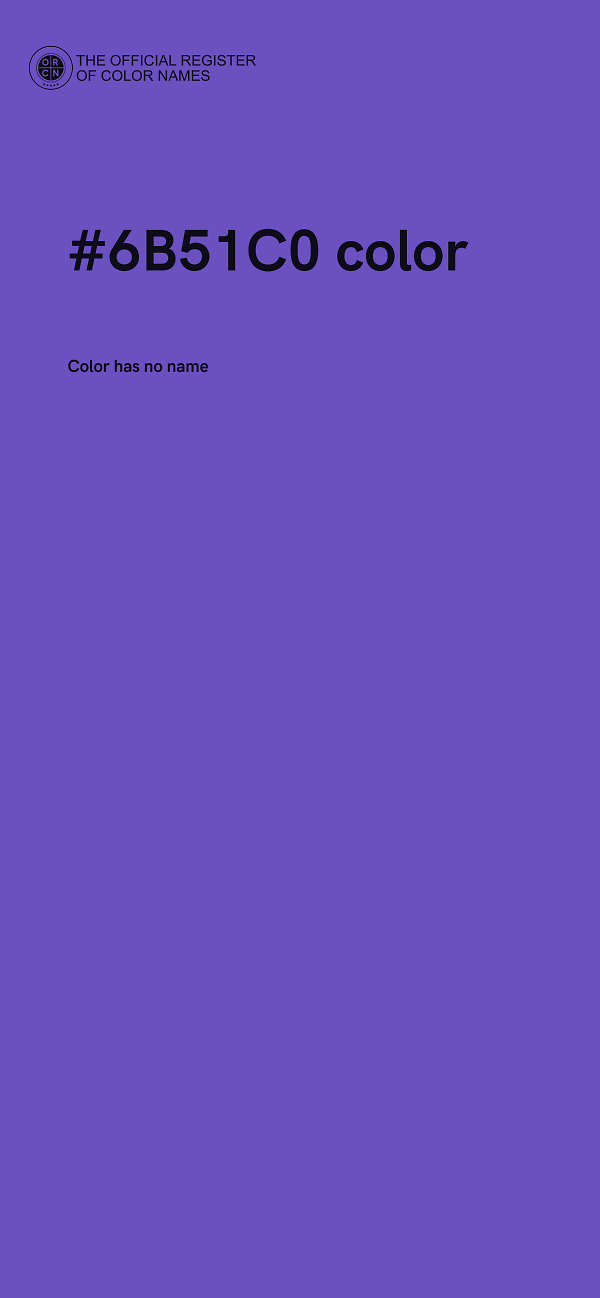 #6B51C0 color image