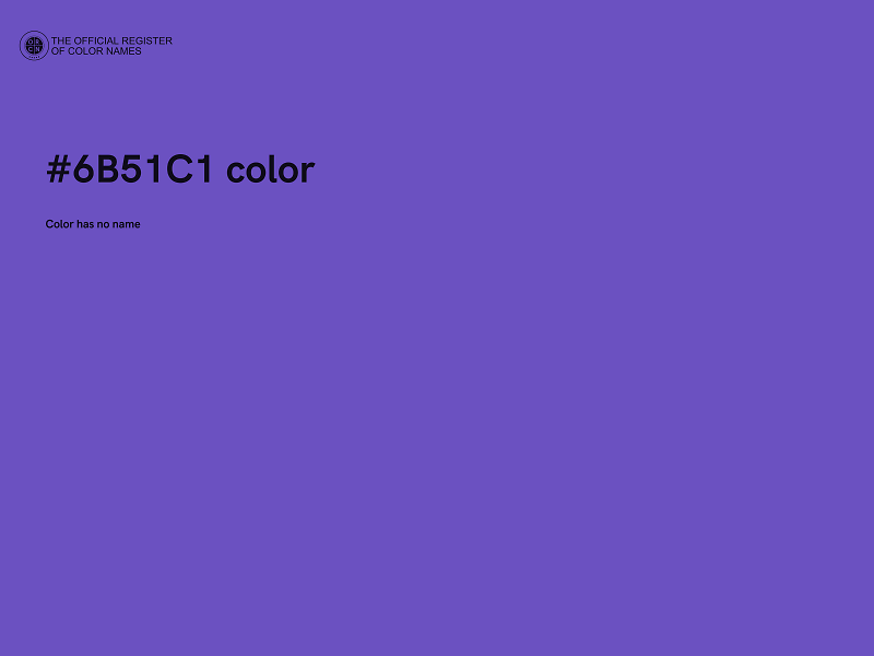 #6B51C1 color image