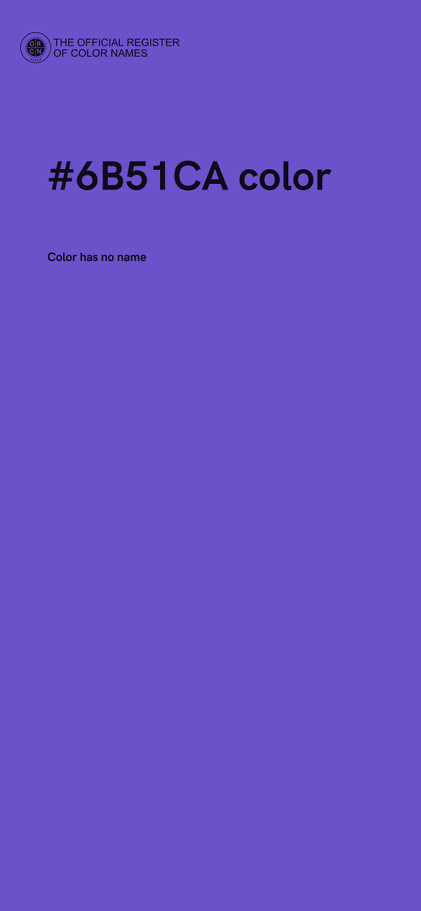 #6B51CA color image