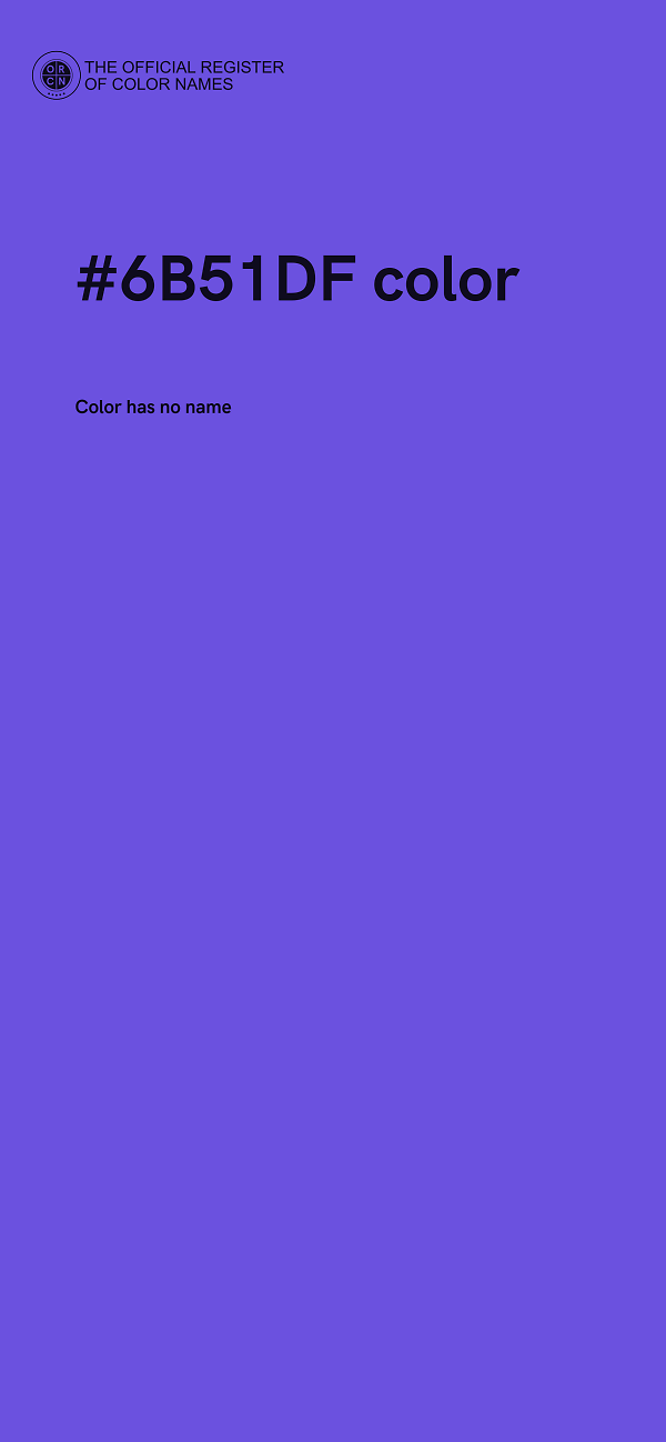 #6B51DF color image