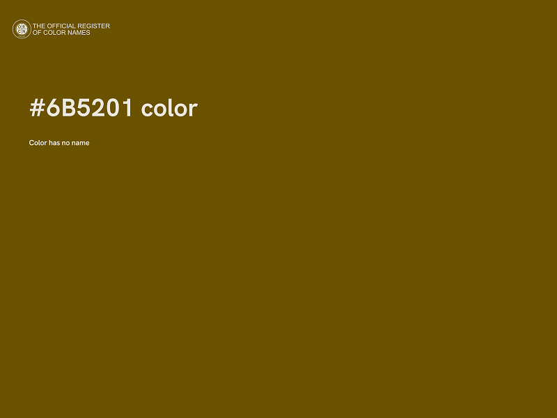 #6B5201 color image