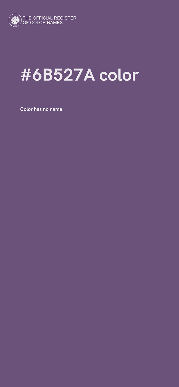#6B527A color image