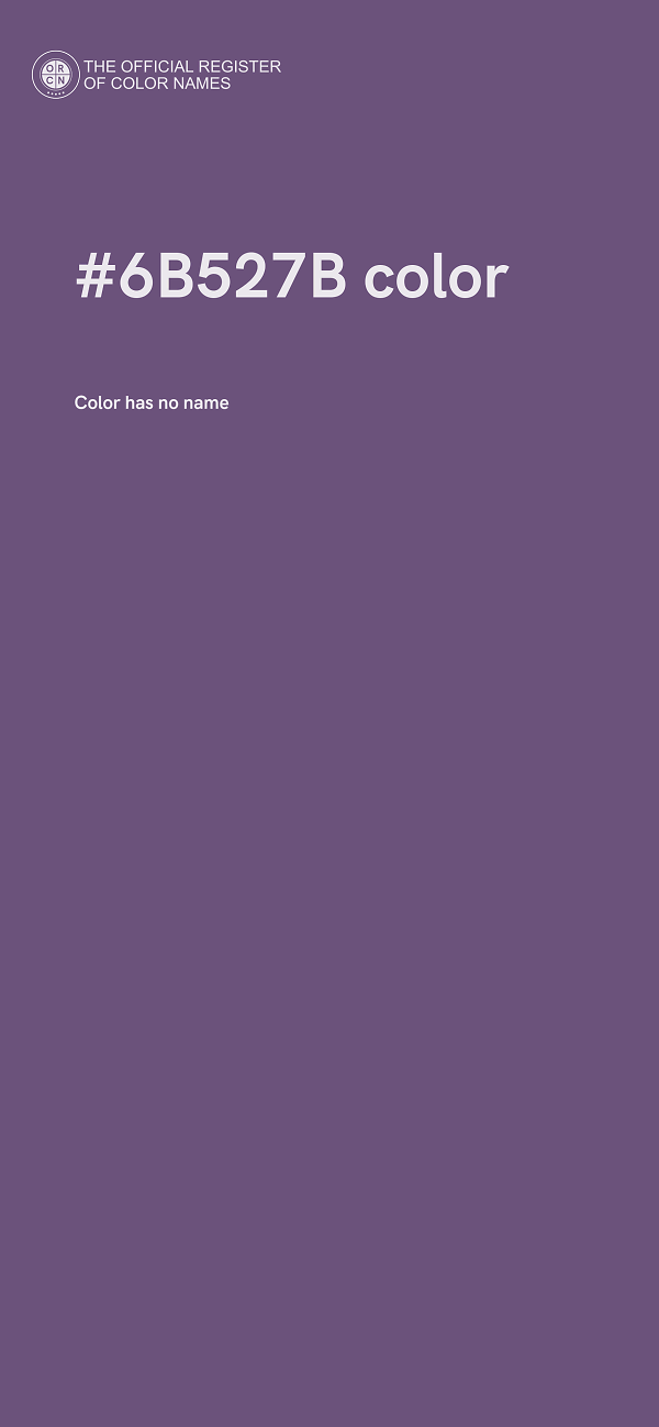 #6B527B color image