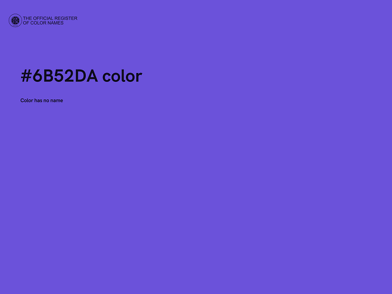 #6B52DA color image