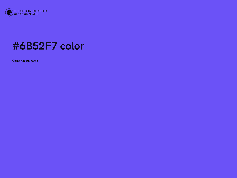 #6B52F7 color image