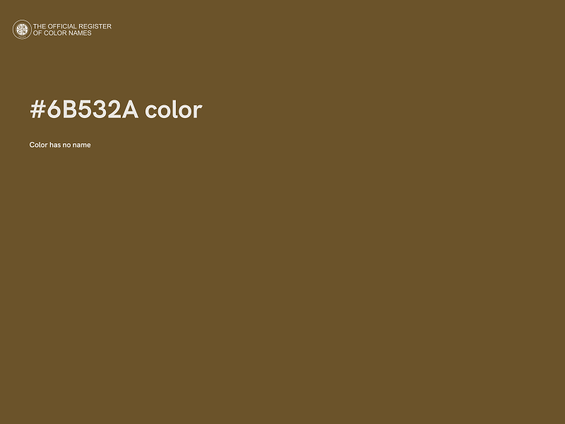 #6B532A color image