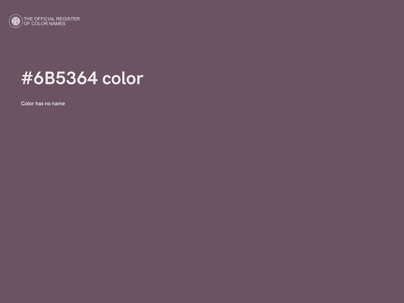 #6B5364 color image
