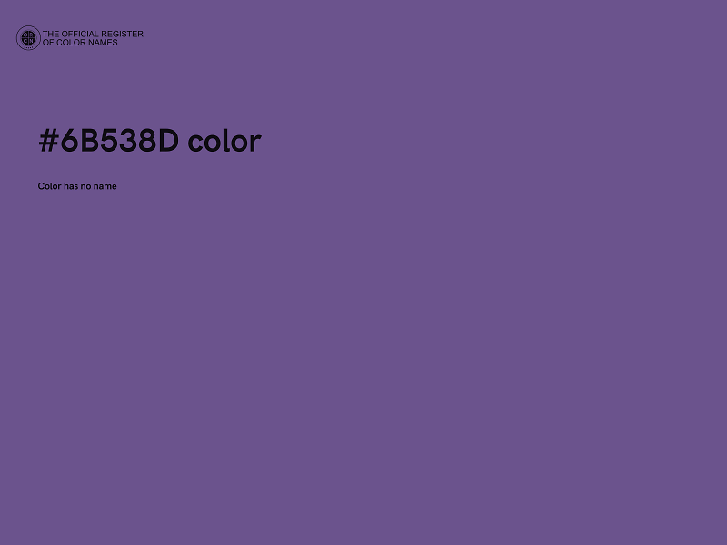 #6B538D color image