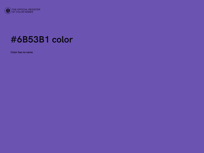 #6B53B1 color image