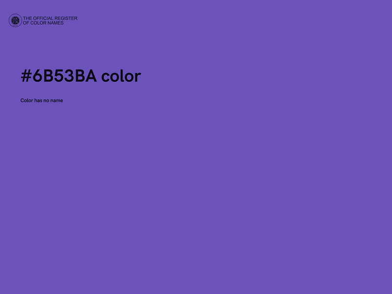 #6B53BA color image