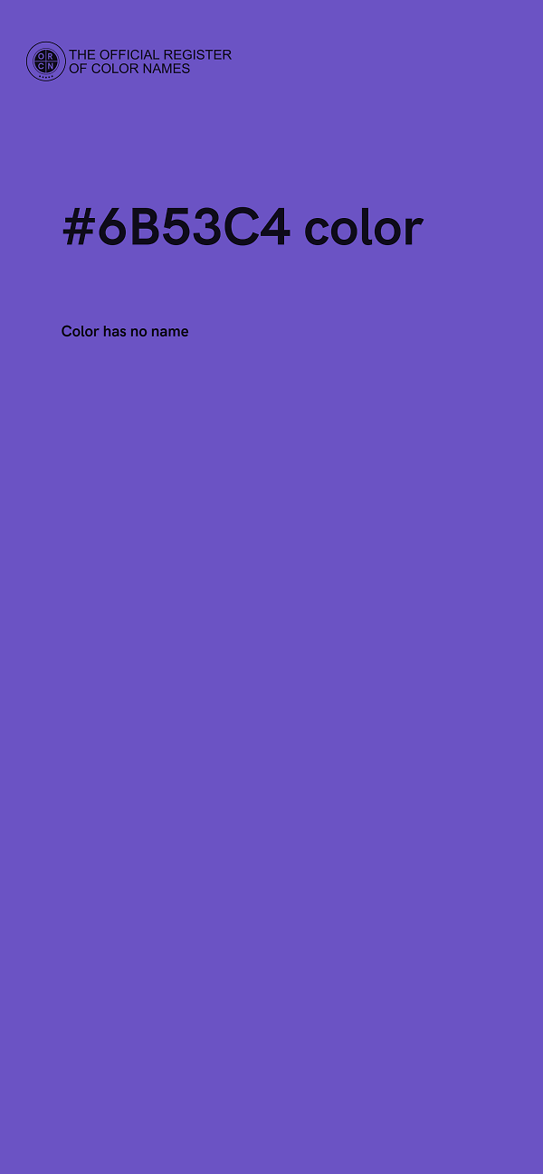 #6B53C4 color image