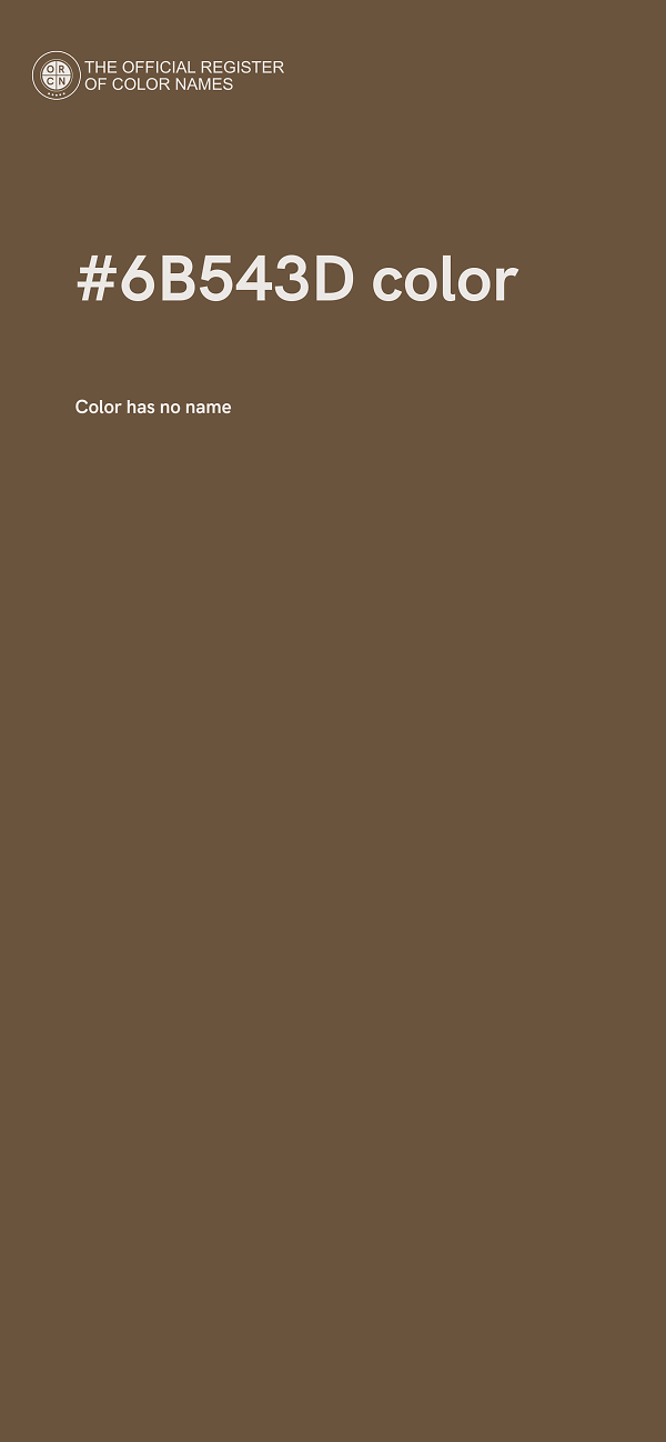 #6B543D color image