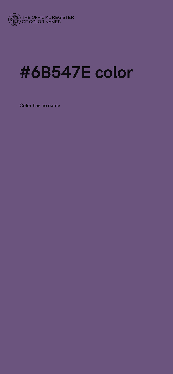 #6B547E color image