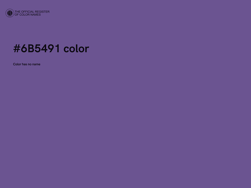 #6B5491 color image