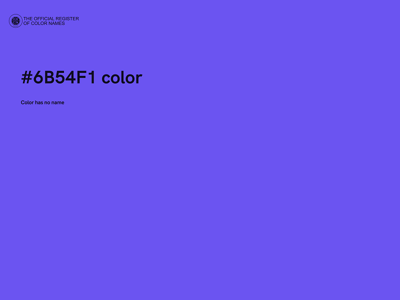 #6B54F1 color image