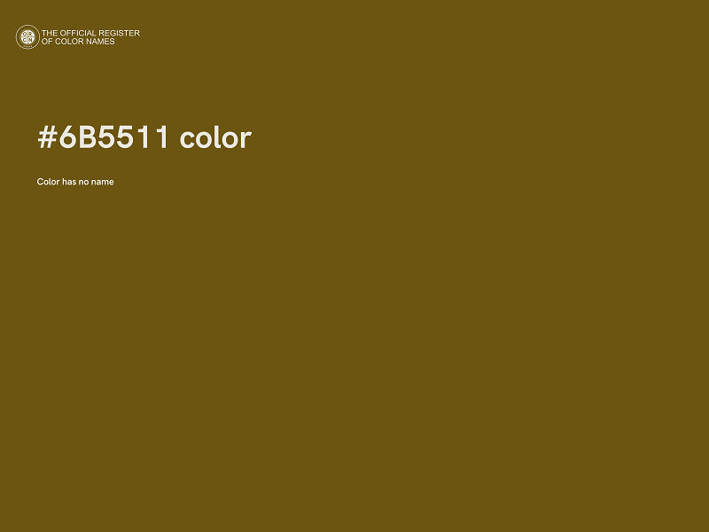 #6B5511 color image