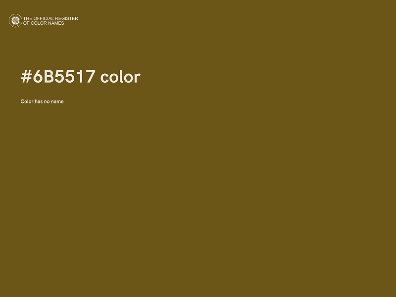 #6B5517 color image
