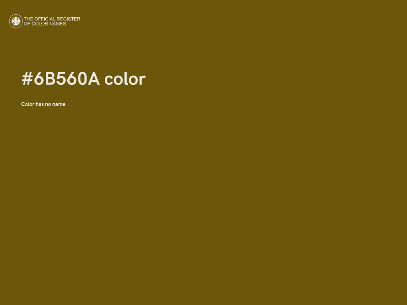 #6B560A color image