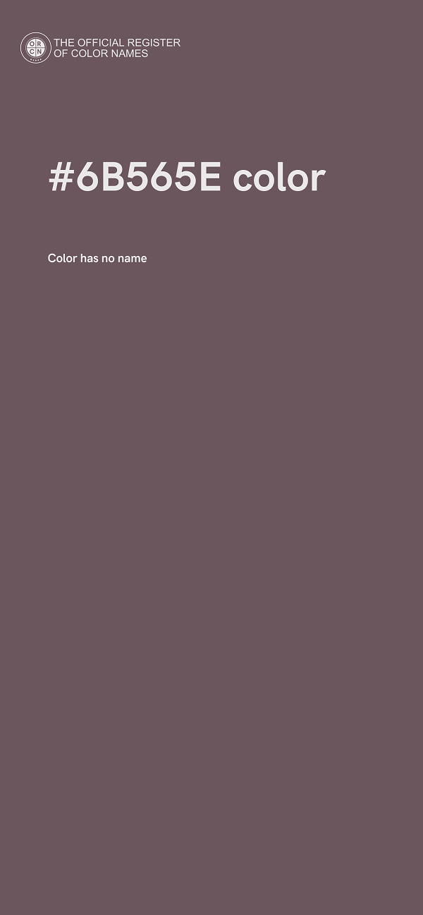 #6B565E color image