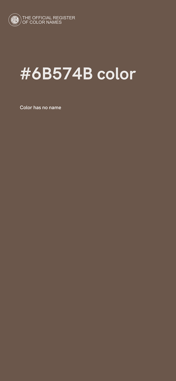 #6B574B color image