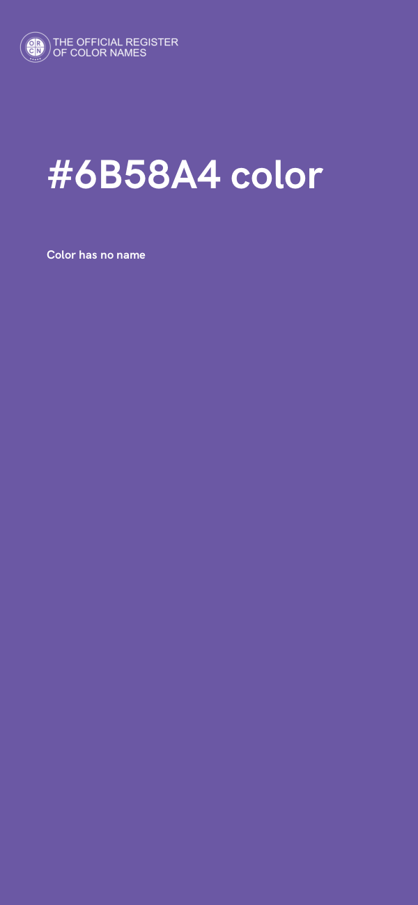 #6B58A4 color image