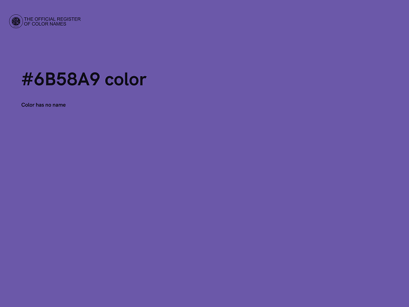 #6B58A9 color image