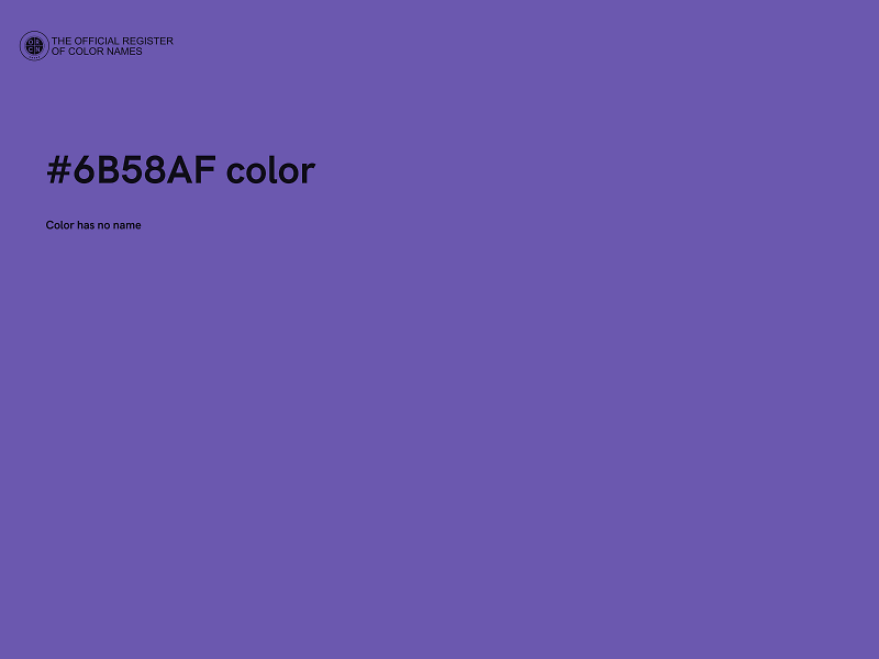 #6B58AF color image