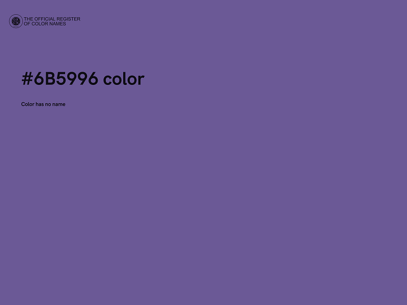 #6B5996 color image