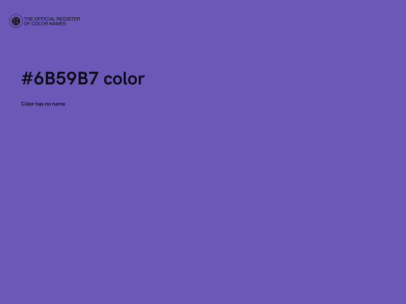 #6B59B7 color image