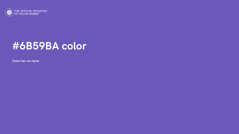 #6B59BA color image