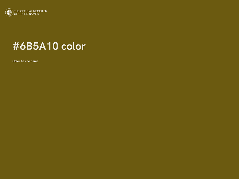 #6B5A10 color image