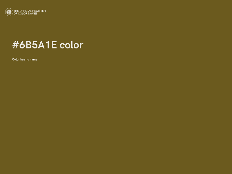 #6B5A1E color image