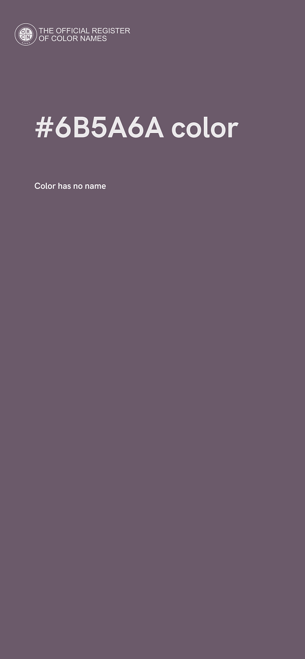 #6B5A6A color image