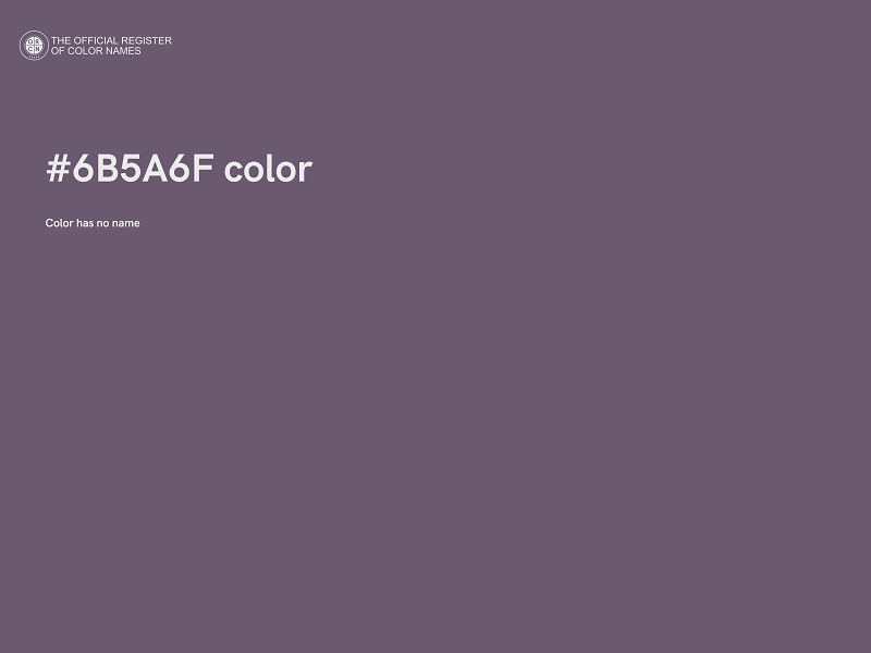 #6B5A6F color image