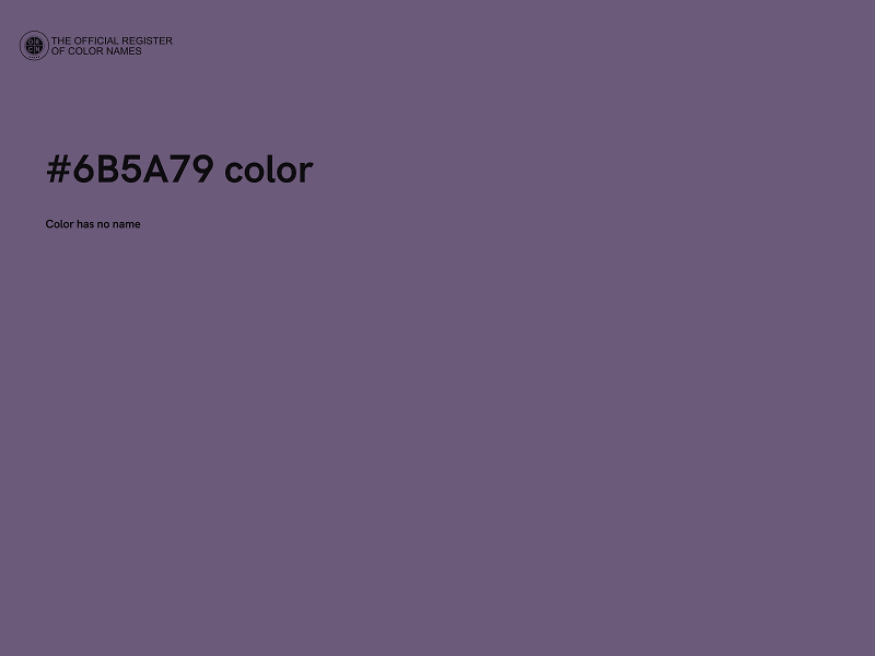 #6B5A79 color image