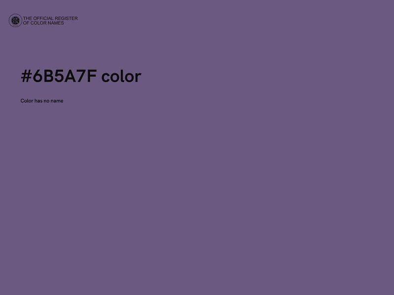 #6B5A7F color image