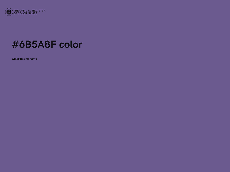 #6B5A8F color image