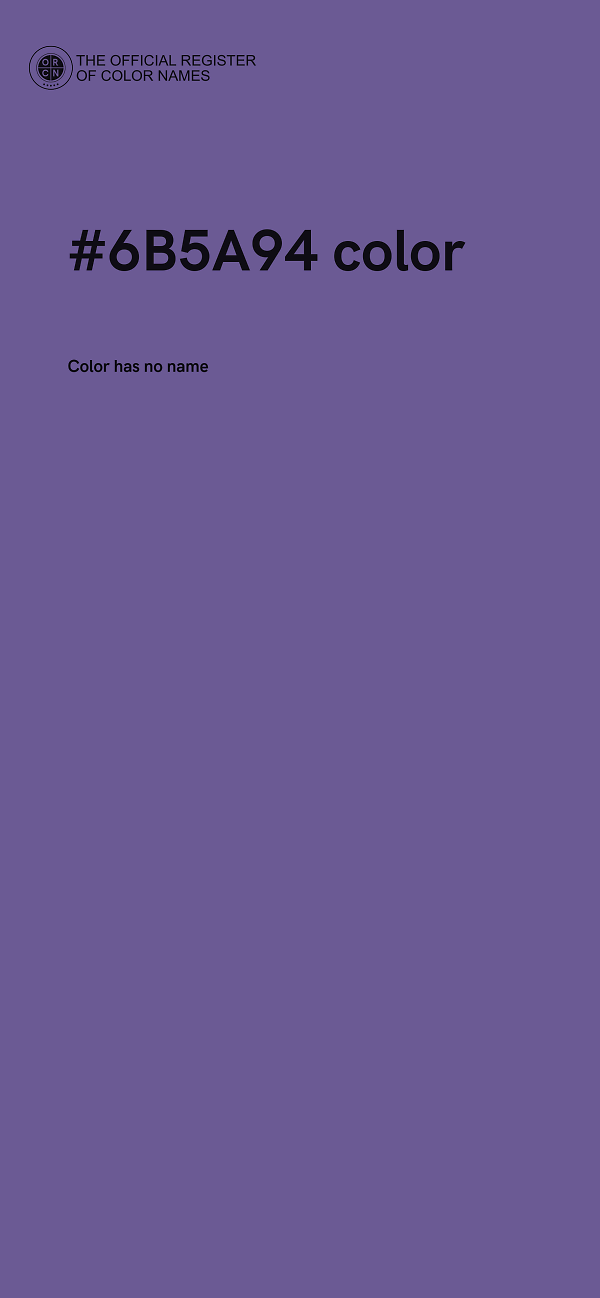 #6B5A94 color image