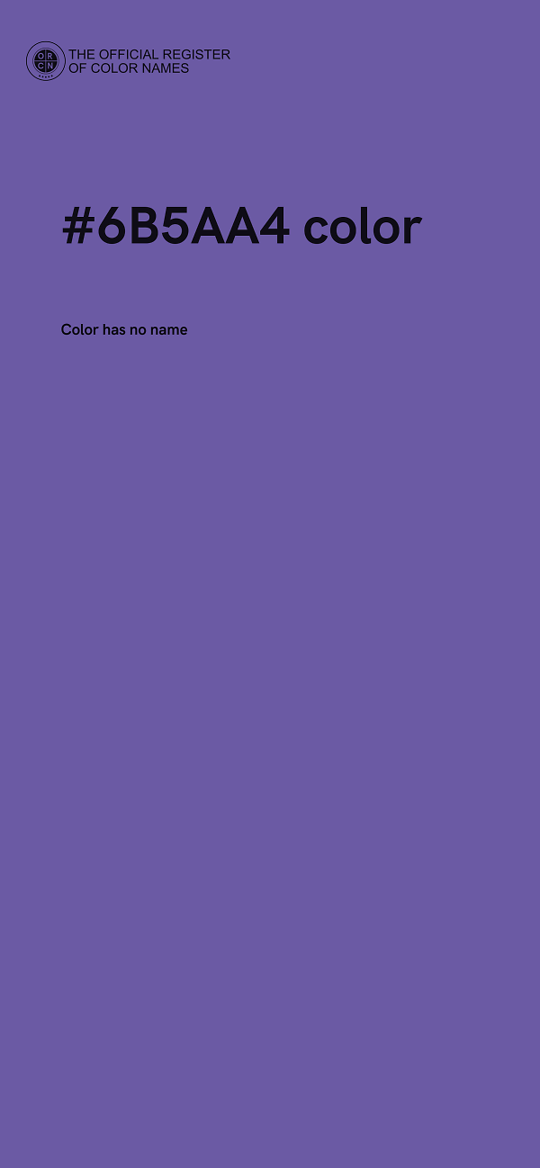 #6B5AA4 color image