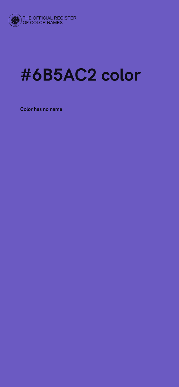 #6B5AC2 color image