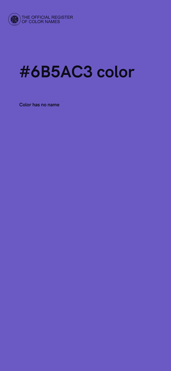#6B5AC3 color image
