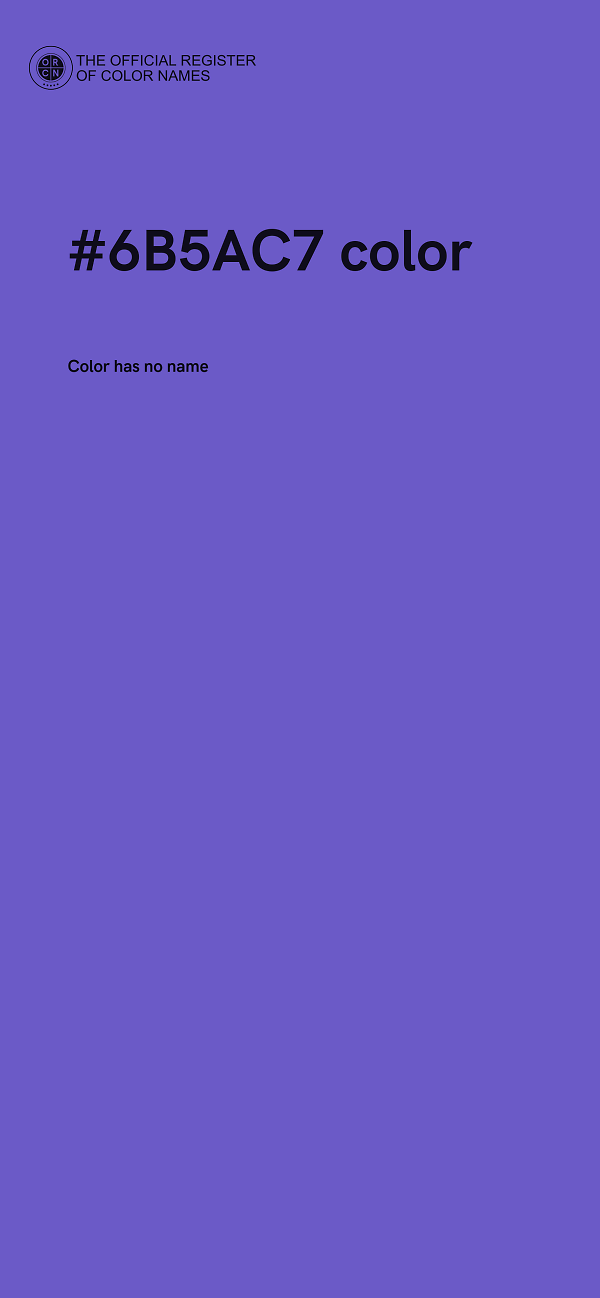 #6B5AC7 color image