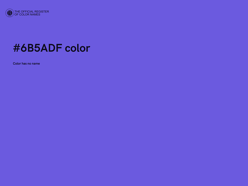 #6B5ADF color image