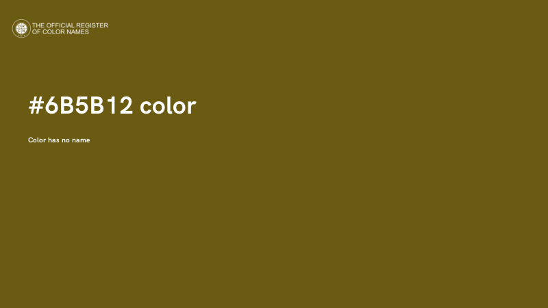 #6B5B12 color image