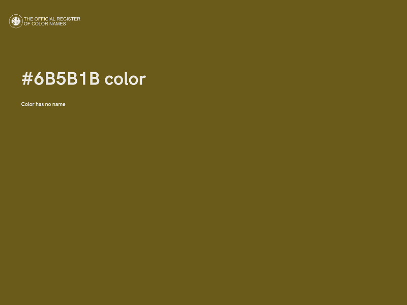 #6B5B1B color image