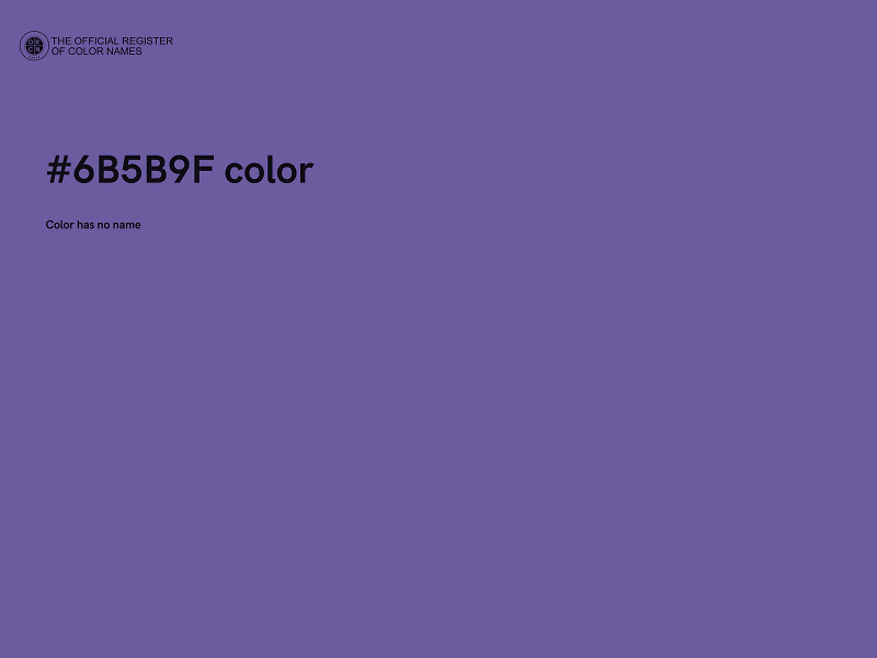 #6B5B9F color image