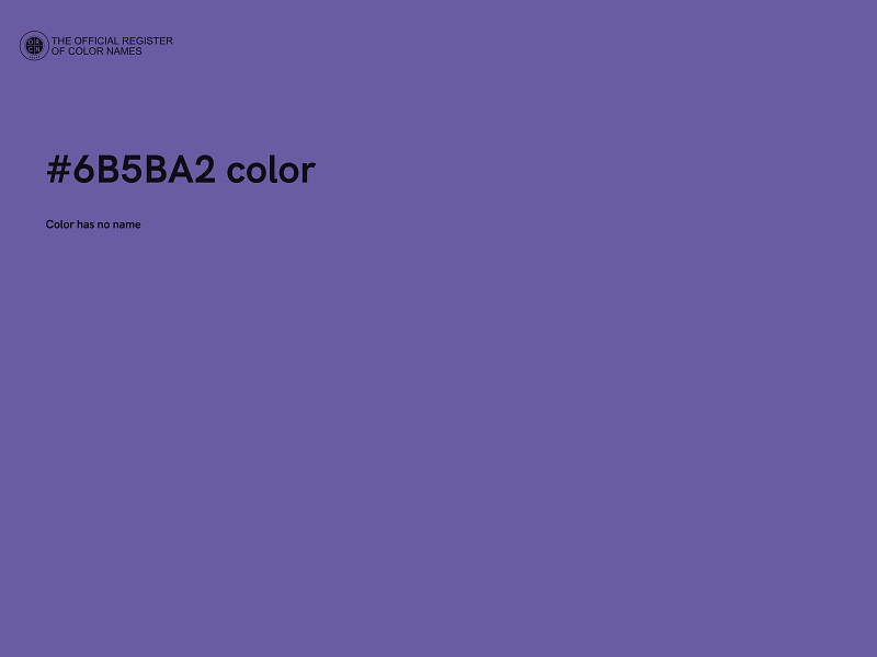#6B5BA2 color image