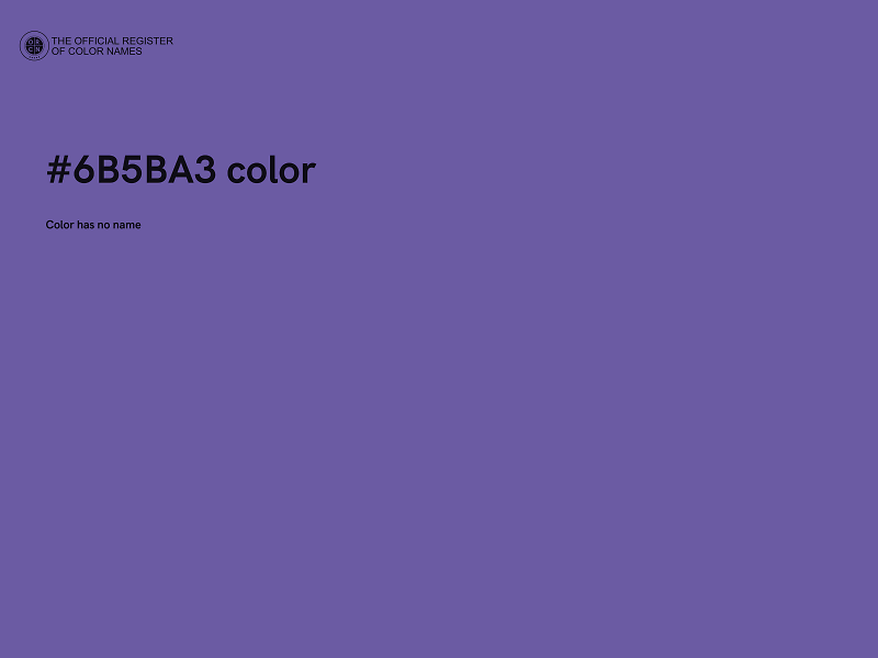 #6B5BA3 color image